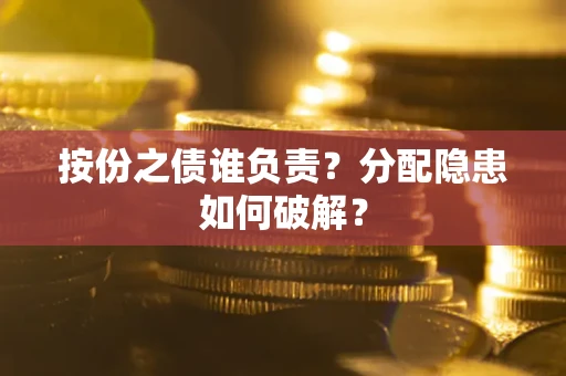 武汉按份之债谁负责？分配隐患如何破解？
