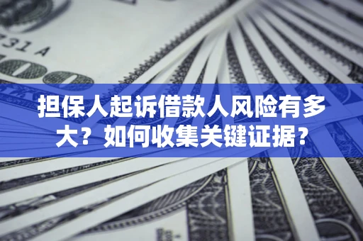 武汉担保人起诉借款人风险有多大？如何收集关键证据？