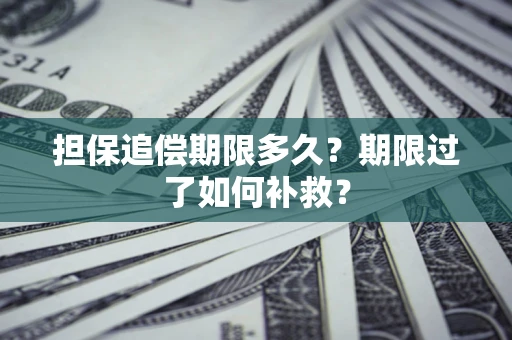 武汉担保追偿期限多久？期限过了如何补救？