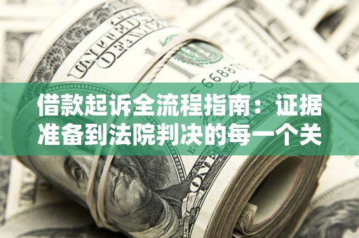 武汉借款起诉全流程指南：证据准备到法院判决的每一个关键步骤