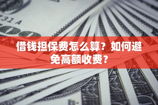 武汉借钱担保费怎么算？如何避免高额收费？