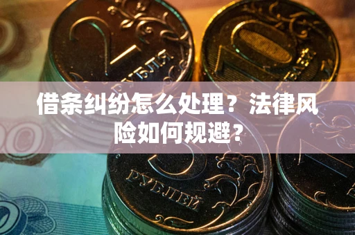 武汉借条纠纷怎么处理？法律风险如何规避？